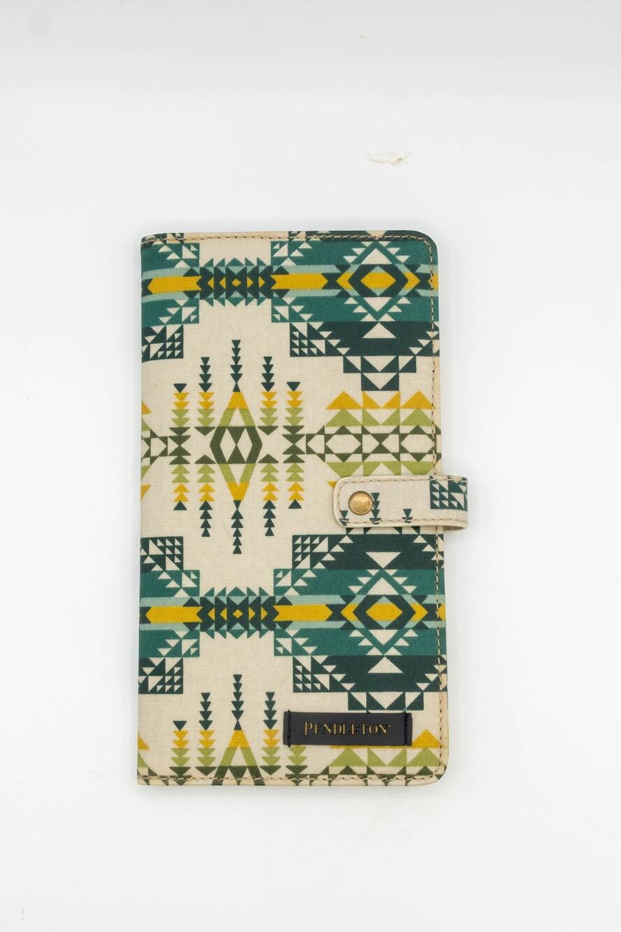 Pendleton Passport Case Canopy Canvas Los Lunas Southwestern Travel Wallet Snap